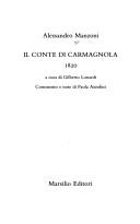 Il conte di Carmagnola by Alessandro Manzoni