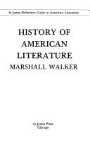 Cover of: History of American literature