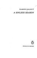 Cover of: A Sinless Season by Damon Galgut