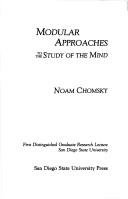 Cover of: Modular approaches to the study of the mind