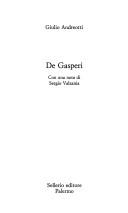 Cover of: De Gasperi
