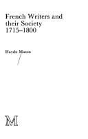 French writers and their society 1715-1800