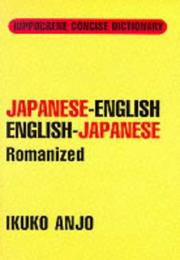 Cover of: Japanese-English/English-Japanese romanized