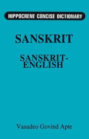 The Concise Sanskrit-English Dictionary (Hippocrene Concise Dictionary) by Vasudeo Govind