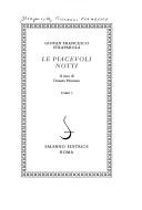 Cover of: Le piacevoli notti by Giovanni Francesco Straparola