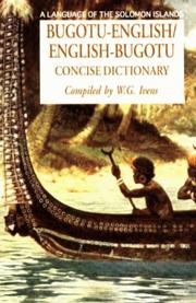 Bogotu-English, English-Bogotu Concise Dictionary (Hippocrene Concise Dictionary) by Walter Ivens