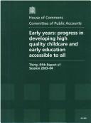 Cover of: Early years