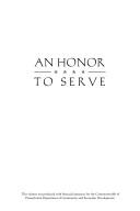 Cover of: An honor to serve
