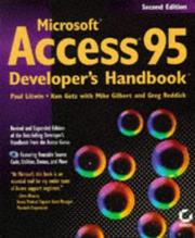 Cover of: Microsoft Access 95 developer's handbook
