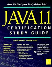 Java 1.1 certification study guide by Roberts, Simon.