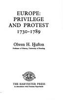 Europe : privilege and protest, 1730-1789