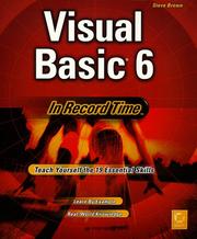 Cover of: Visual Basic 6 in record time