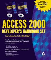 Cover of: Access 2000 Developer's Handbook 2 Volume Set