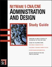 Cover of: NetWare 5 CNA/CNE: administration and design study guide