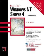 Cover of: Mastering Windows NT Server 4 by Mark Minasi