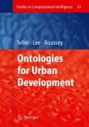 Cover of: Ontologies for urban development