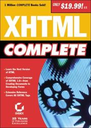 Cover of: XHTML Complete
