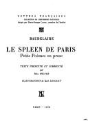 Cover of: Le  Spleen de Paris by Charles Baudelaire