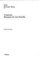 Cover of: Unamuno, bosquejo de una filosofía