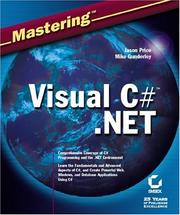Cover of: Mastering Visual C# .NET