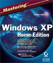 Cover of: Mastering Windows XP Home Edition by Guy Hart-Davis