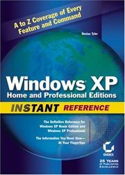 Cover of: Windows XP Home and Professional Editions Instant Reference