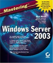Cover of: Mastering Windows Server 2003 by Mark Minasi ... [et al.].