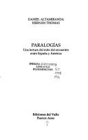 Cover of: Paralogías: una lectura del mito del encuentro entre España y América