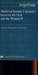 Cover of: Medieval insular literature between the oral and the written II: continuity of transmission