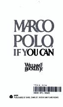 Cover of: Marco Polo, if you can