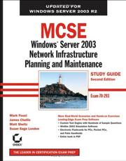 MCSE: Windows Server 2003 network infrastructure : planning and maintenance : study guide : exam 70-293