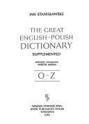 Wielki słownik angielsko-polski by Jan Stanisławski