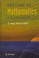 Cover of: History of mathematics: a supplement