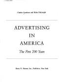 Cover of: Advertising in America: the first 200 years