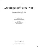 Cover of: André Kertész in Paris: Photographien 1925-1936