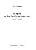 Cover of: La épica en las literaturas románicas: pérdida y cambios.