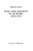 War and society in Europe, 1870-1970