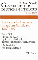 Cover of: deutsche Literatur im späten Mittelalter