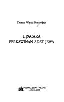 Cover of: Upacara perkawinan adat Jawa