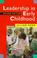 Cover of: Leadership in early childhood