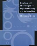 Cover of: Dealing with challenges in psychotherapy and counseling