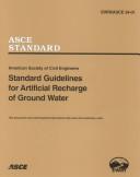 Cover of: Standard Guidelines for Artificial Recharge of Ground Water
