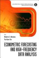 Cover of: Econometric forecasting and high-frequency data analysis