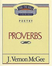 Cover of: Proverbs (Thru the Bible Commentary) vol.20