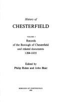 Cover of: History of Chesterfield.