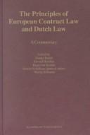 The principles of European contract law and Dutch law : a commentary