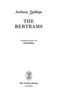 The Bertrams by Anthony Trollope
