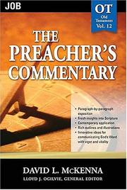 Cover of: The Preacher's Commentary-Vol. 12- Job