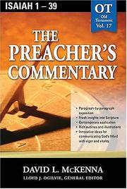Cover of: The Preacher's Commentary, Vol. 17: Isaiah 1-39