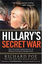 Cover of: Hillary's secret war by Richard Poe